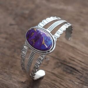 Western Boho Turquoise Cuff Bracelet